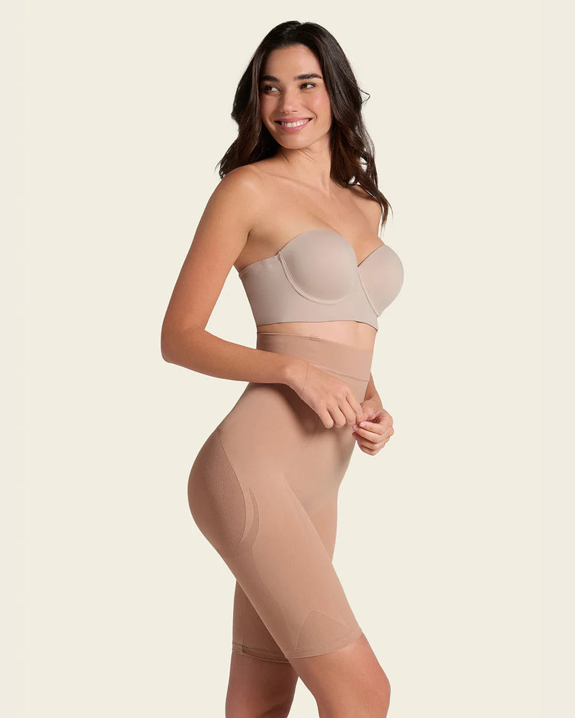 LEONISA SHAPEWEAR - FREE SHIPPING - Extra High-Waisted Shaper Shorts Leonisa Shapewear
