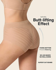 LEONISA SHAPEWEAR - FREE SHIPPING - Stripe Undetectable Leonisa Panties