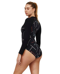 FREE SPORT BY GOTTEX - FREE EXPRESS SHIPPING -Kai Long Sleeve One Piece