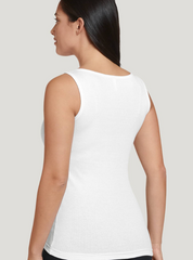 Jockey Tanks -Ribbed 100% Cotton Tank 020146- White