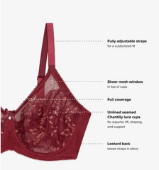 WACOAL - FREE EXPRESS SHIPPING - Retro Chic Bra