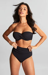 PANACHE - FREE SHIPPING - Ella Twist Padded Bandeau Panache Swimwear