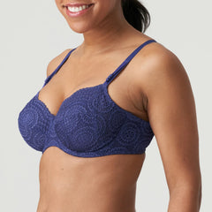 PRIMADONNA TWIST - FREE EXPRESS SHIPPING -Petit Paris Full Cup Bra- French Indigo