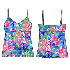SHAPESOLVERS - FREE EXPRESS SHIPPING - V-Neck Tankini Top