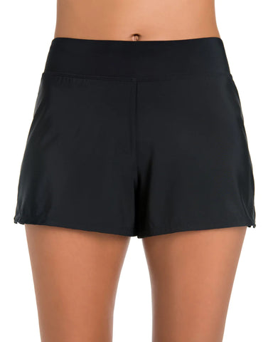 Penbrooke Swimwear - Solid Swim Shorts 42544 - Black
