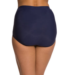 Penbrooke Swimwear - Solid Girl Leg Bikini Bottoms 42546 - Navy - Thebra