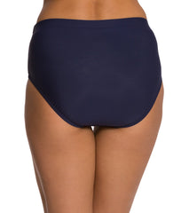 Penbrooke Swimwear - Solid Basic Pant Bikini Bottom With Tummy Control 42545 - Navy - Thebra