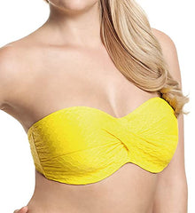 Cleo Swimwear - Matilda Twist Bandeau CW0083 - Yellow - Thebra