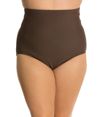 Penbrooke Swimwear - Ultra High Waist Bikini Bottoms 42547 - Brown - Thebra