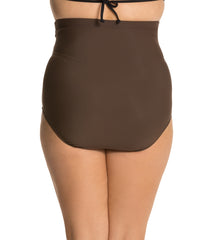 Penbrooke Swimwear - Ultra High Waist Bikini Bottoms 42547 - Brown - Thebra