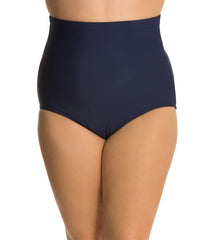 Penbrooke Swimwear - Ultra High Waist Bikini Bottoms 42547 - Navy - Thebra