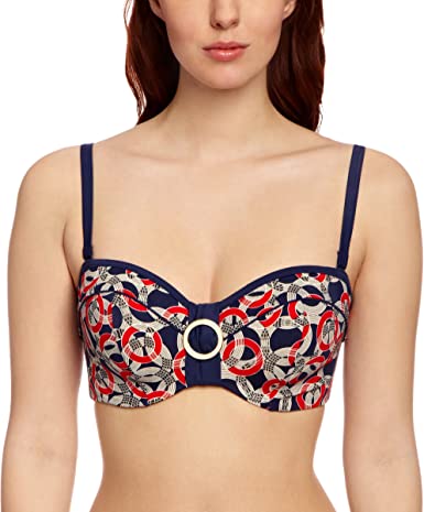 Panache Swimwear - Nancy Bandeau SW0773 - Nautical Print - Thebra