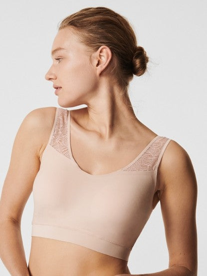 Chantelle Bras - SoftStretch Padded with Lace 11G1 - Golden Beige - Thebra