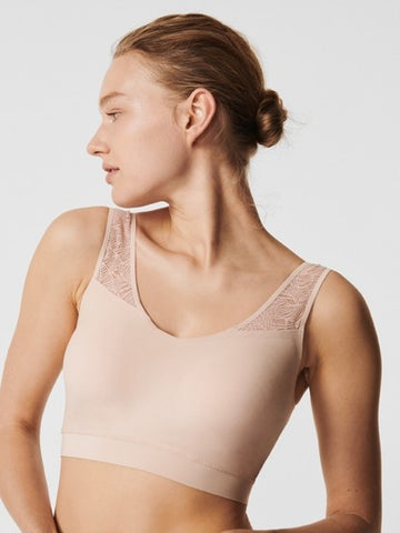 Chantelle Bras - SoftStretch Padded with Lace 11G1 - Golden Beige - Thebra