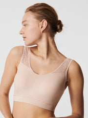Chantelle Bras - SoftStretch Padded with Lace 11G1 - Golden Beige - Thebra