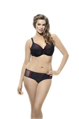 Sculptresse Bra - Dina 7111 - Black/Red FINAL SALE - Thebra