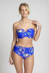 Panache Swimwear - Florentine Bandeau SW1053 - Cobalt/Floral - Thebra