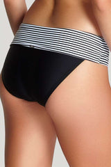 Panache Swimwear - Anya Stripe Fold top Pant SW0897 - Black/White - Thebra