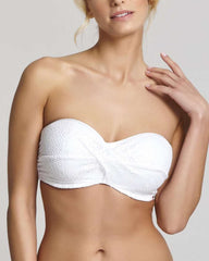Panache Swimwear - Anya Crochet Bandeau SW1253 - White - Thebra