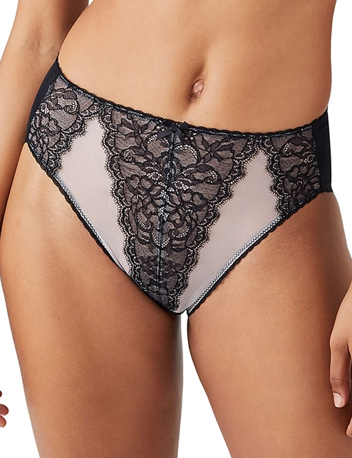 Wacoal Panties - Retro Chic HI-Cut Brief 841186 - Black