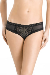 Natori Panties - Feathers Hipsters 753023 - Black - Thebra