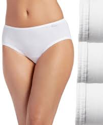Jockey Panties - Elance Cotton Comfort 3 Pack Hipsters 7464 - White - Thebra