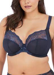 Elomi Bras - Charley Plunge Stretch EL4382 - Navy - Thebra