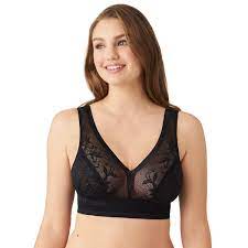 Wacoal Bras - Net Effect Bralette 810340 - Black - Thebra