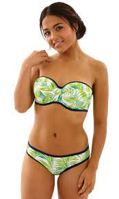 Cleo Swimwear - Avril Classic Pant CW0229 - Palm Print - Thebra