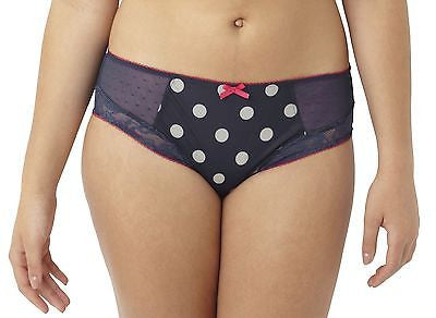 Sculptresse Panties - Flirtini Brief 7682 - Navy Spot - Thebra