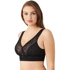 Wacoal Bras - Net Effect Bralette 810340 - Black - Thebra