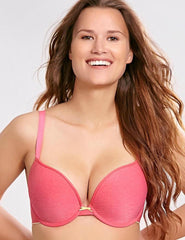 Cleo Bras - Koko Muss Plunge 9166 - Bright Coral - Thebra