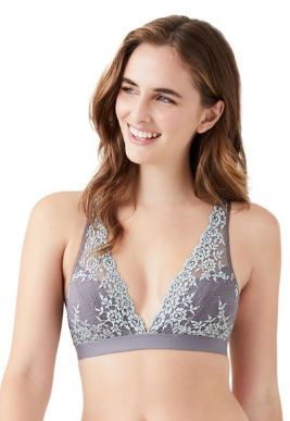 Wacoal Bra - Embrace Lace Bralette 852191 - Satellite/Hushed Green - Thebra